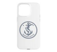 Latin Quote Festina Lente Anchor and Dolphin Emblem Case for iPhone 15 Pro Max