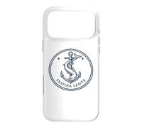 Latin Quote Festina Lente Anchor and Dolphin Emblem Case for iPhone 17 Pro Max