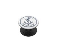 Latin Quote Festina Lente Anchor and Dolphin Emblem PopSockets Adhesive PopGrip