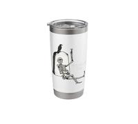 Latin Quote Memento Mori Design for a Stoic Philosopher Stainless Steel Insulated Tumbler