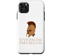 Latin Quote - Si Vis Pacem Para Bellum - Spartan Helmet Case for iPhone 11 Pro Max