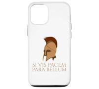 Latin Quote - Si Vis Pacem Para Bellum - Spartan Helmet Case for iPhone 12/12 Pro