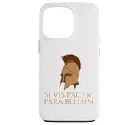 Latin Quote - Si Vis Pacem Para Bellum - Spartan Helmet Case for iPhone 13 Pro