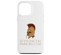Latin Quote - Si Vis Pacem Para Bellum - Spartan Helmet Case for iPhone 13 Pro Max