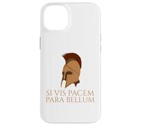 Latin Quote - Si Vis Pacem Para Bellum - Spartan Helmet Case for iPhone 14 Plus