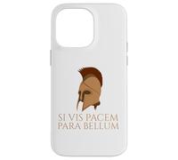 Latin Quote - Si Vis Pacem Para Bellum - Spartan Helmet Case for iPhone 14 Pro Max