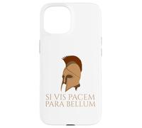 Latin Quote - Si Vis Pacem Para Bellum - Spartan Helmet Case for iPhone 15