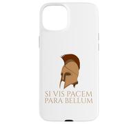 Latin Quote - Si Vis Pacem Para Bellum - Spartan Helmet Case for iPhone 15 Plus