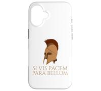 Latin Quote - Si Vis Pacem Para Bellum - Spartan Helmet Case for iPhone 16