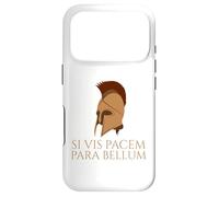 Latin Quote - Si Vis Pacem Para Bellum - Spartan Helmet Case for iPhone 17 Pro