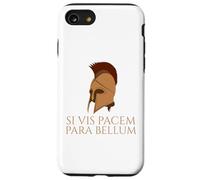 Latin Quote - Si Vis Pacem Para Bellum - Spartan Helmet Case for iPhone SE (2020) / 7/8