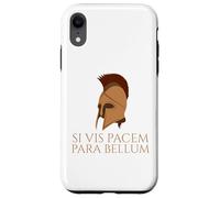 Latin Quote - Si Vis Pacem Para Bellum - Spartan Helmet Case for iPhone XR