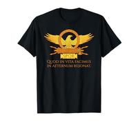 Latin Quote - What We Do In Life Echoes In Eternity - SPQR T-Shirt