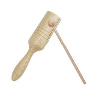 Latin Single Speaker Musical Toy With Stick Educational Toy For Adults & Kids | Tone Block Musiical Instrument | Percussion Instrument Wooden Guiro Musical Crow Sounder |
