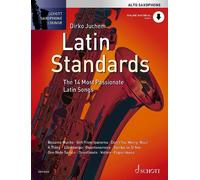 Latin Standards alto saxophone (easy - intermediate) with appended piano part wi