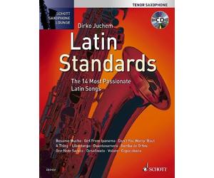 Latin Standards tenor saxophone (easy - intermediate) with appended piano part w
