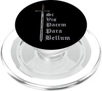 Latin with sword - Si Vis Pacem Para Bellum PopSockets PopGrip for MagSafe