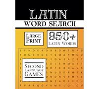 Latin Word Search: Second Language Games Word Finds