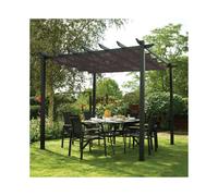 Rowlinson Latina Gazebo 3 x 3m - Grey, Grey