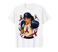 Latina Fight Breast Cancer Pink Ribbon Boxer Value Graphic T-Shirt