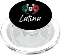 Latina Mexican Flag Heart with Angel Wings PopSockets PopGrip for MagSafe