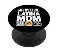Latina Mom Proud Loving and Strong Mama PopSockets Adhesive PopGrip