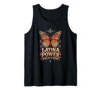 Latina Power Runs in My Blood Butterfly Latina Pride Tank Top