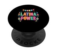 Latina Power Women Empowernment Hispanic Heritage Month PopSockets Adhesive PopGrip