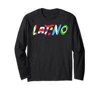 Latino Hispanic Heritage Month Flags Latin America Culture Long Sleeve T-Shirt