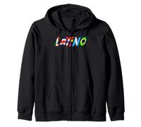 Latino Hispanic Heritage Month Flags Latin America Culture Zip Hoodie