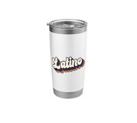 Latino, Men Boys Cinco de Mayo Retro Latin Mexican Hispanic Stainless Steel Insulated Tumbler