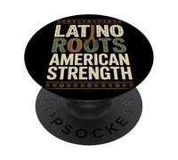 Latino Roots American Strength Hispanic Heritage Month PopSockets Adhesive PopGrip