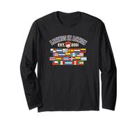 Latinos in Action Established 2001 Flags Long Sleeve T-Shirt