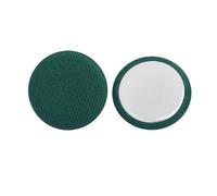 Lationday 20 Pcs Colorful Cloth Covered Flat Buttons, DIY Sewing Buttons for Bags, Clothes, Jackets, Craft Projects, Flat Shank Button Patches (10mm, Ink Green)