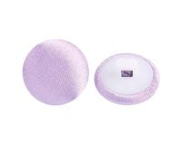 Lationday 20pcs Satin Fabric Covered Buttons, Colorful Cloth Buttons for Sewing, DIY Projects, Suits, Dresses, Blouses (10mm, Light Purple)