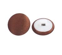 Lationday 20pcs Satin Fabric Covered Buttons, Colorful Cloth Buttons for Sewing, DIY Projects, Suits, Dresses, Blouses (10mm, Dark Coffee)