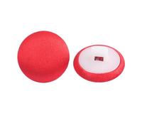 Lationday 20pcs Satin Fabric Covered Buttons, Colorful Cloth Buttons for Sewing, DIY Projects, Suits, Dresses, Blouses (10mm, Bright Red)