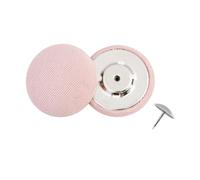 Lationday 30pcs Round Fabric Covered Buttons for Sewing, Decorative Accessories for Hats, Caps, Clothing Repair, Craft DIY Projects, No Sew Design (19mm, Flesh pink)