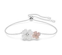 Latisha bracelet, Flower, Multicoloured, Rhodium plated