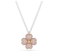 Latisha pendant, Flower, Pink, Mixed metal finish