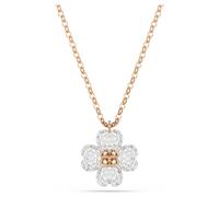 Latisha pendant, Pavé, Clover, Multicoloured, Rose gold-tone plated