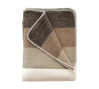 LATITUDE ZERO, Alpaca Wool Throw Blanket | Warm, Ultra-Soft, Breathable, Non-Itchy Blanket-Throw | Hypoallergenic and Beautiful Fabric (Brown)