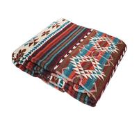 LATITUDE ZERO GOODS Alpaca Wool Throw Blanket, Native Design Wool Blanket, Throw Aztec Pattern Alpaca Wool Throw Blanket (Red, Throw 78""x48""), CGSG4U