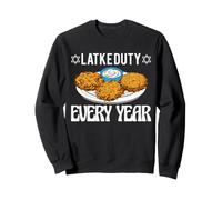 Latke Duty Every Year Hanukkah Jewish Potato Pancake Sweatshirt