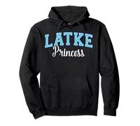 Latke Princess Funny Jewish Food Varisty Letters Pullover Hoodie