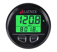 LATNEX® GPS Speedometer Odometer Waterproof with Green Digital Display Backlight. Universal Suitable ATV-UTV-MARINE-Boats-Motorcycle-Automobile-Motor Vehicles-Bikes-Golf Carts