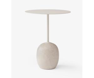 Lato Coffeetable Ivory White H 55 cm with metal plate AndTradition - 5709262010851