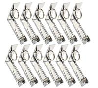 Latomex Tablecloth Clips 12 Packs Picnic Table Clips Stainless Steel Tablecloth Cover Clamps Table Cloth Holders Ideal for Home, Kitchen, Restaurant, Weeding, Picnic, Patio and Party(Up to 2.4")