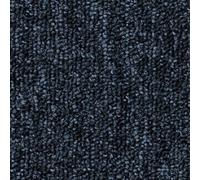 Latour 2 WANSDYKE Dark Blue Loop Pile Contract Carpet Tiles for Domestic & Moderate Commercial Use, 16 Tiles per Pack, Suitable for underfloor Heating