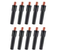LatoYard 10PCS 40mm Black Coated Welding Tips 15AK for Torch, Copper